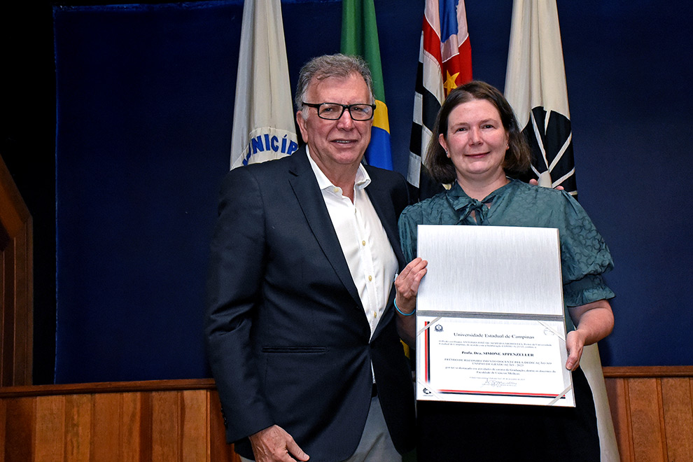 BRAINN - Unicamp Premios Institucionais 2023 - Reconhecimento Docente pela Dedicacao ao Ensino de Graduacao - Simone Appenzeller