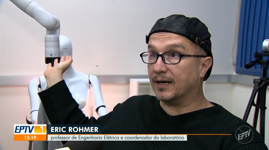 CEPID BRAINN - divulgacao - Eric Rohmer robotica assistiva Jornal da EPTV 1 - entrevista