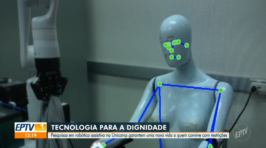 CEPID BRAINN - divulgacao - Eric Rohmer robotica assistiva Jornal da EPTV 1 - tecnologia robotica assistiva